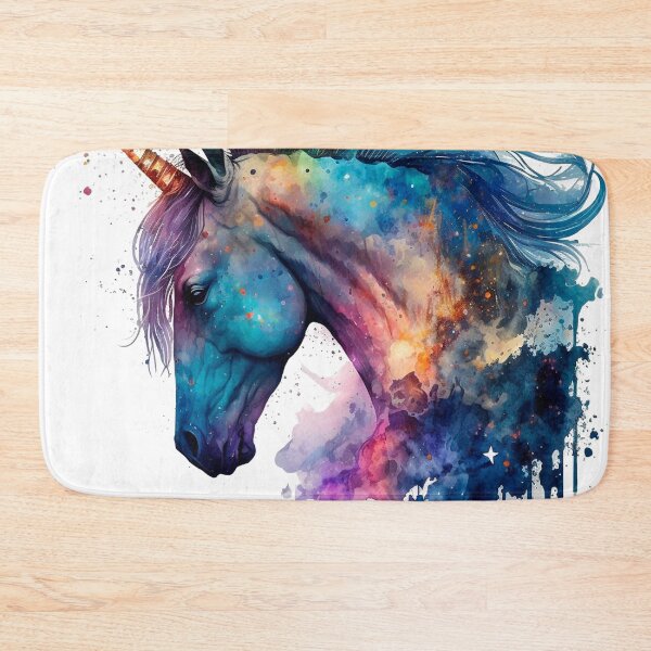 Item preview, Cosmic watercolor unic #70 unicorn designed and sold by LaElee.