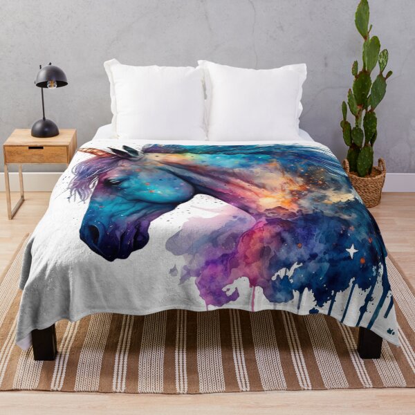 Item preview, Cosmic watercolor unic #70 unicorn designed and sold by LaElee.