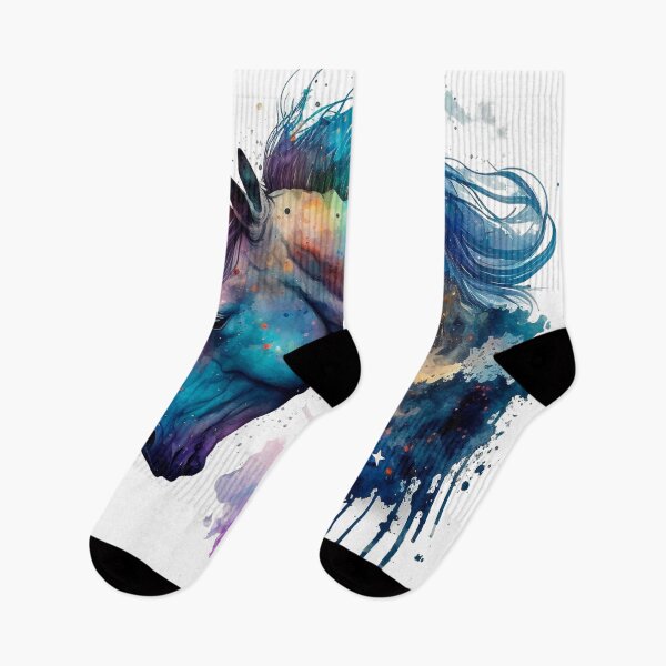 Item preview, Cosmic watercolor unic #70 unicorn designed and sold by LaElee.