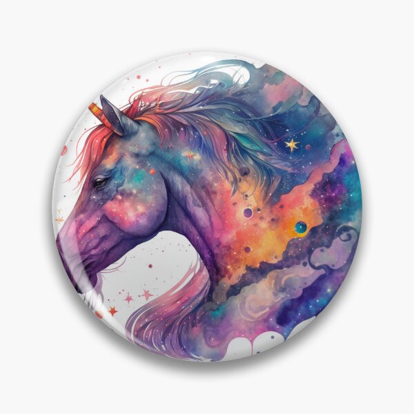 Artikelvorschau, Cosmic watercolor unic #71 unicorn entworfen und verkauft von LaElee.