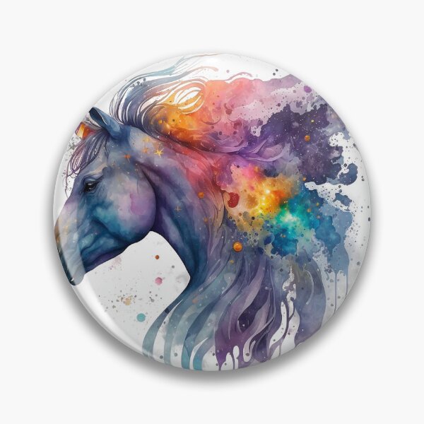 Artikelvorschau, Cosmic watercolor unic #72 unicorn entworfen und verkauft von LaElee.