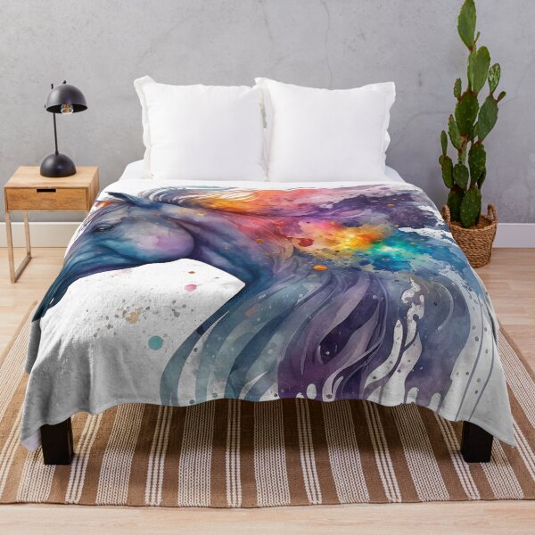 Item preview, Cosmic watercolor unic #72 unicorn designed and sold by LaElee.