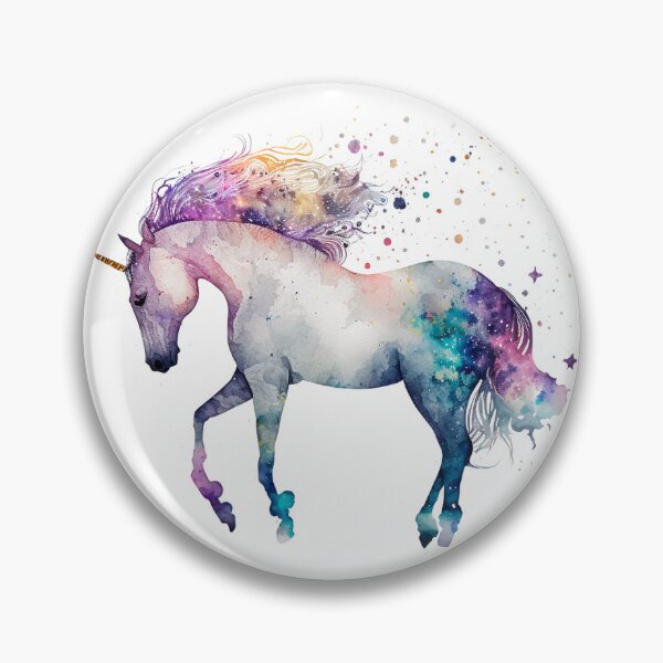 Artikelvorschau, Cosmic watercolor unic #73 unicorn entworfen und verkauft von LaElee.