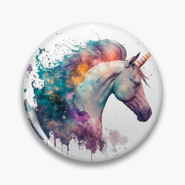 Artikelvorschau, Cosmic watercolor unic #74 unicorn entworfen und verkauft von LaElee.