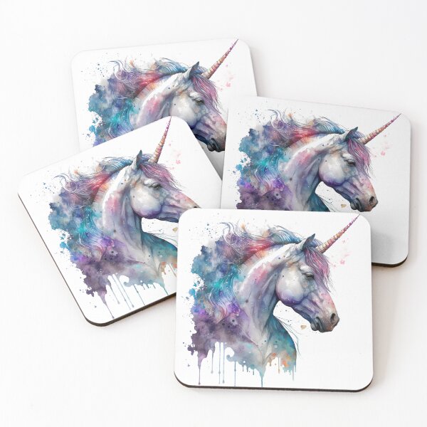 Item preview, Cosmic watercolor unic #76 unicorn designed and sold by LaElee.
