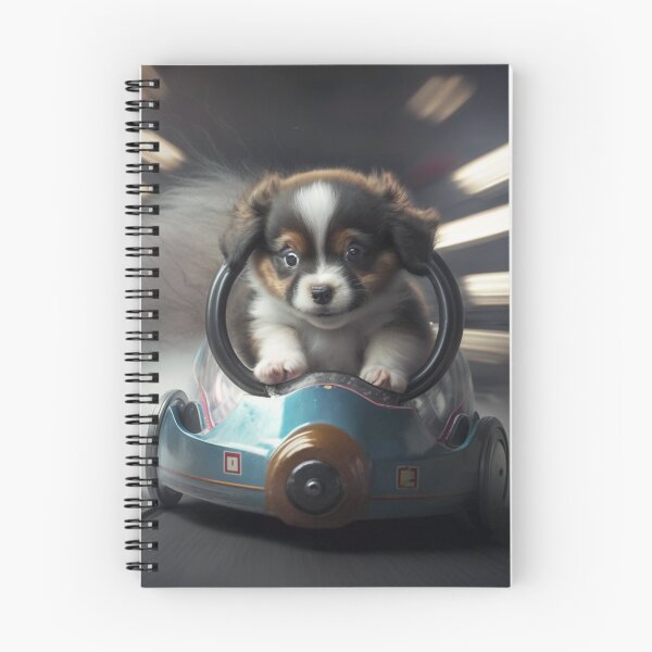 Item preview, Puppy in a Bumper Car designed and sold by VVingnutDesigns.