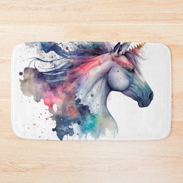Item preview, Cosmic watercolor unic #77 unicorn designed and sold by LaElee.