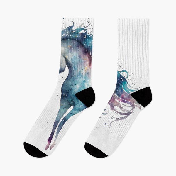 Item preview, Cosmic watercolor unic #78 unicorn designed and sold by LaElee.
