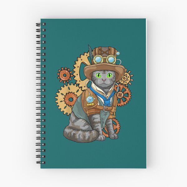 Item preview, Steampunk Cat Mechanical Gears Fantasy Industrial4 designed and sold by AdahSpinka.