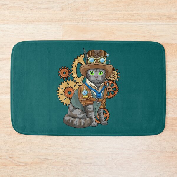 Item preview, Steampunk Cat Mechanical Gears Fantasy Industrial4 designed and sold by AdahSpinka.
