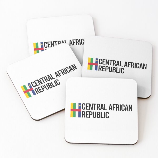 Item preview, Central African Republic Country Flag  - Minimal Design collection designed and sold by randomorder.