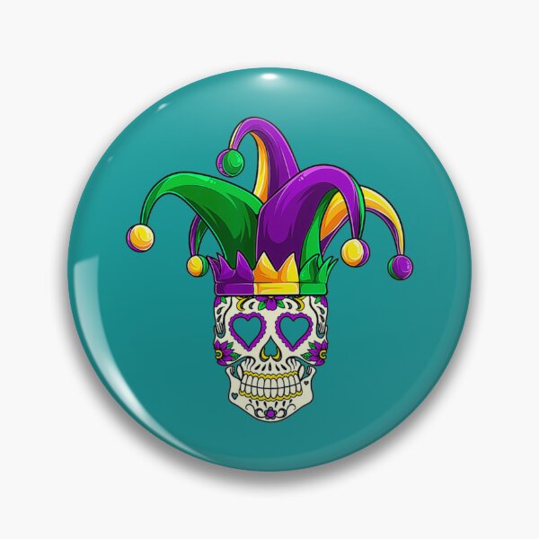 Item preview, Mardi Gras Sugar Skull Jester Costume  Women Man3 designed and sold by AdahSpinka.