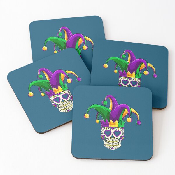 Item preview, Mardi Gras Sugar Skull Jester Costume  Women Man3 designed and sold by AdahSpinka.
