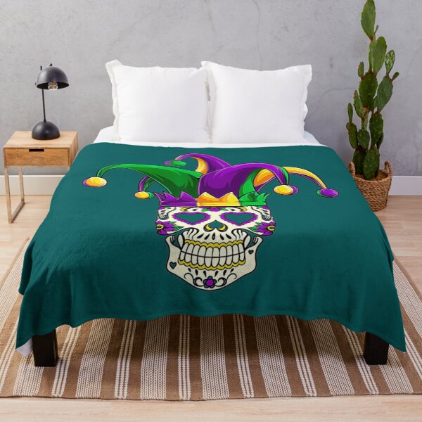 Item preview, Mardi Gras Sugar Skull Jester Costume  Women Man3 designed and sold by AdahSpinka.
