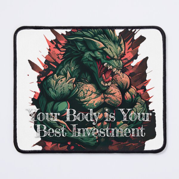Item preview, Your Body is Your Best Investment_Bodybuilding Fitness Gym Workout Exercise Merch Print Desgin designed and sold by tengamerx.