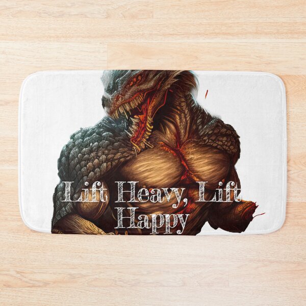Item preview, Lift Heavy, Lift Happy_Bodybuilding Fitness Gym Workout Exercise Merch Print Desgin designed and sold by tengamerx.