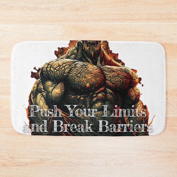 Item preview, Push Your Limits and Break Barriers_Bodybuilding Fitness Gym Workout Exercise Merch Print Desgin designed and sold by tengamerx.