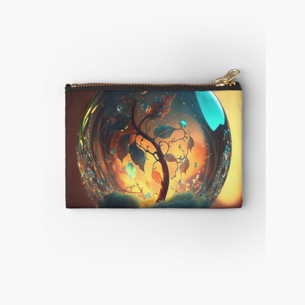 Item preview, An apple made of glass with a tiny fantasy world inside 3 designed and sold by jetaiart.