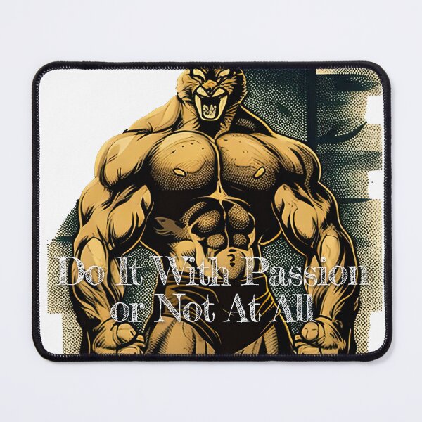 Item preview, Do It With Passion or Not At All_Bodybuilding Fitness Gym Workout Exercise Merch Print Desgin designed and sold by tengamerx.