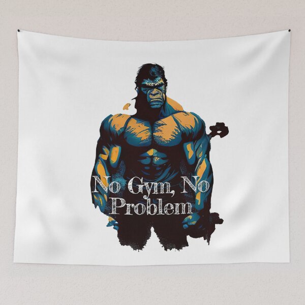 Item preview, No Gym, No Problem_Bodybuilding Fitness Gym Workout Exercise Merch Print Desgin designed and sold by tengamerx.