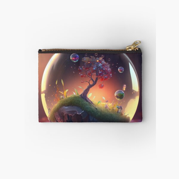 Item preview, An apple made of glass with a tiny fantasy world inside 4 designed and sold by jetaiart.