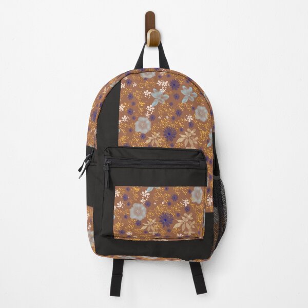 Item preview, Brown Blue Floral For Printable designed and sold by Nicesiri.