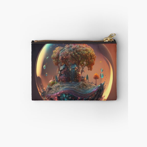 Item preview, An apple made of glass with a tiny fantasy world inside 5 designed and sold by jetaiart.