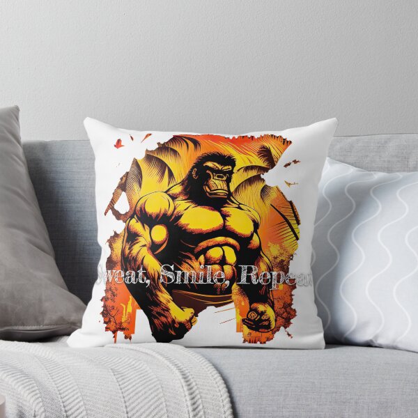 Item preview, Sweat, Smile, Repeat_Bodybuilding Fitness Gym Workout Exercise Merch Print Desgin designed and sold by tengamerx.