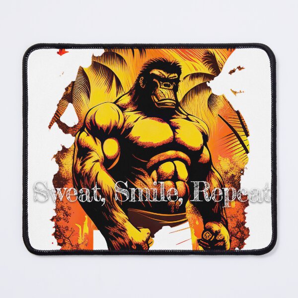 Item preview, Sweat, Smile, Repeat_Bodybuilding Fitness Gym Workout Exercise Merch Print Desgin designed and sold by tengamerx.
