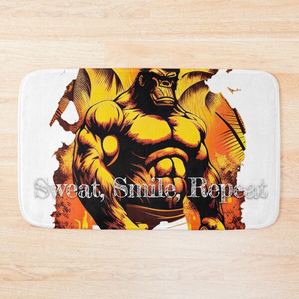 Item preview, Sweat, Smile, Repeat_Bodybuilding Fitness Gym Workout Exercise Merch Print Desgin designed and sold by tengamerx.