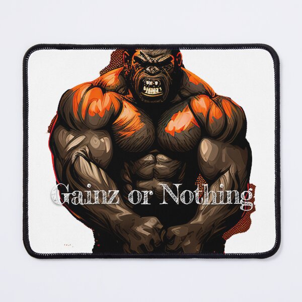 Item preview, Gainz or Nothing_Bodybuilding Fitness Gym Workout Exercise Merch Print Desgin designed and sold by tengamerx.