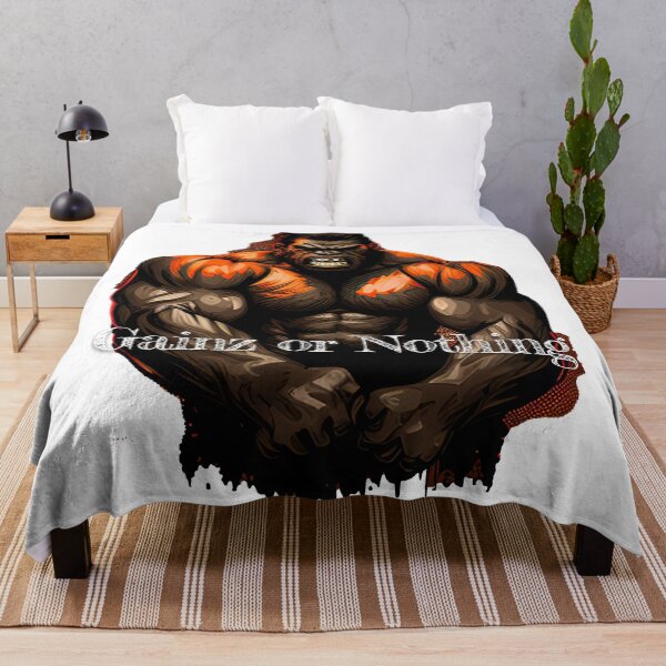 Item preview, Gainz or Nothing_Bodybuilding Fitness Gym Workout Exercise Merch Print Desgin designed and sold by tengamerx.