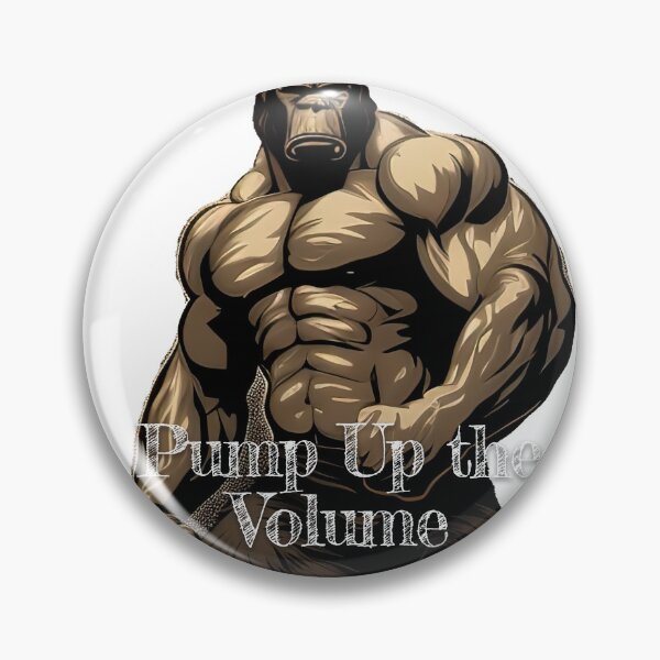 Item preview, Pump Up the Volume_Bodybuilding Fitness Gym Workout Exercise Merch Print Desgin designed and sold by tengamerx.