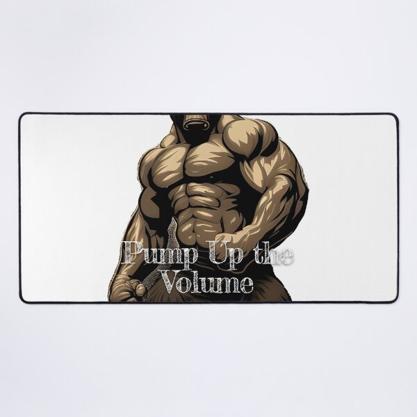 Item preview, Pump Up the Volume_Bodybuilding Fitness Gym Workout Exercise Merch Print Desgin designed and sold by tengamerx.