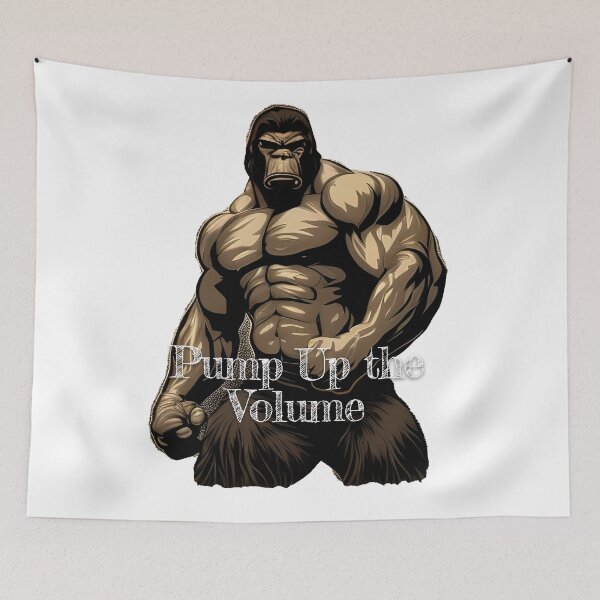 Item preview, Pump Up the Volume_Bodybuilding Fitness Gym Workout Exercise Merch Print Desgin designed and sold by tengamerx.