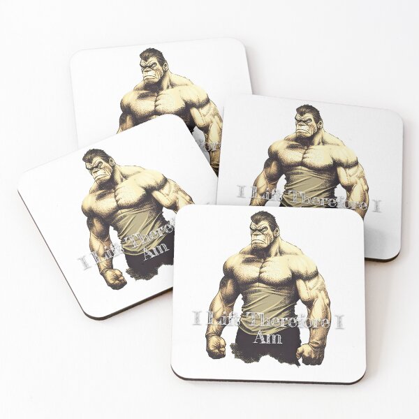 Item preview, I Lift Therefore I Am_Bodybuilding Fitness Gym Workout Exercise Merch Print Desgin designed and sold by tengamerx.