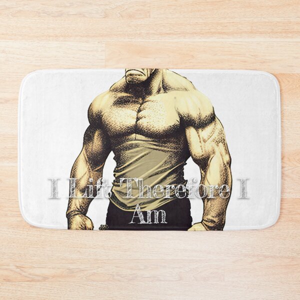 Item preview, I Lift Therefore I Am_Bodybuilding Fitness Gym Workout Exercise Merch Print Desgin designed and sold by tengamerx.
