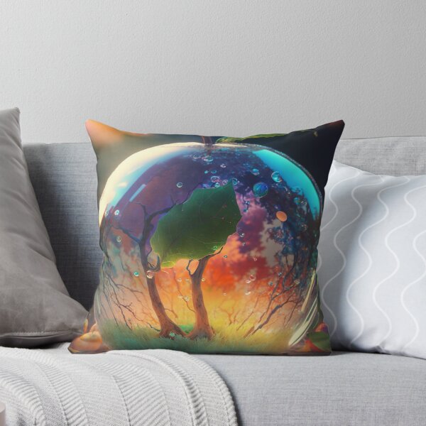 Item preview, An apple made of glass with a tiny fantasy world inside 6 designed and sold by jetaiart.