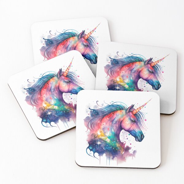 Item preview, Cosmic watercolor unic #79 unicorn designed and sold by LaElee.