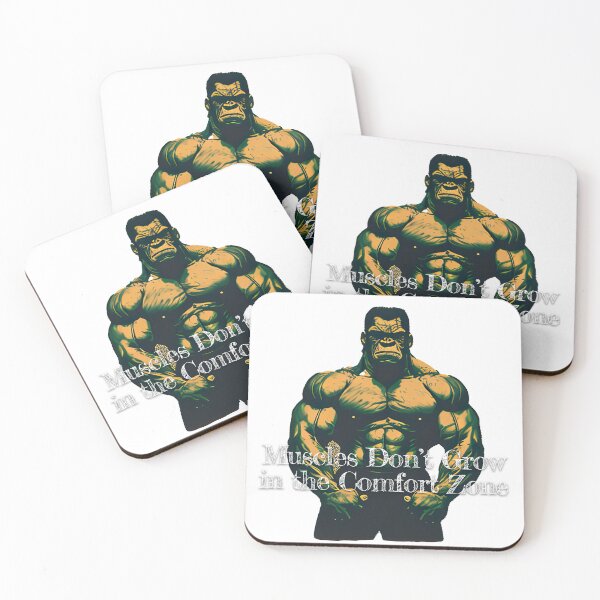 Item preview, Muscles Don't Grow in the Comfort Zone_Bodybuilding Fitness Gym Workout Exercise Merch Print Desgin designed and sold by tengamerx.