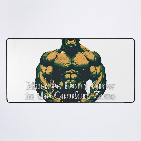 Item preview, Muscles Don't Grow in the Comfort Zone_Bodybuilding Fitness Gym Workout Exercise Merch Print Desgin designed and sold by tengamerx.