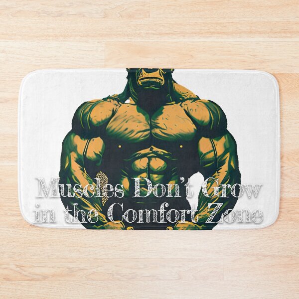 Item preview, Muscles Don't Grow in the Comfort Zone_Bodybuilding Fitness Gym Workout Exercise Merch Print Desgin designed and sold by tengamerx.