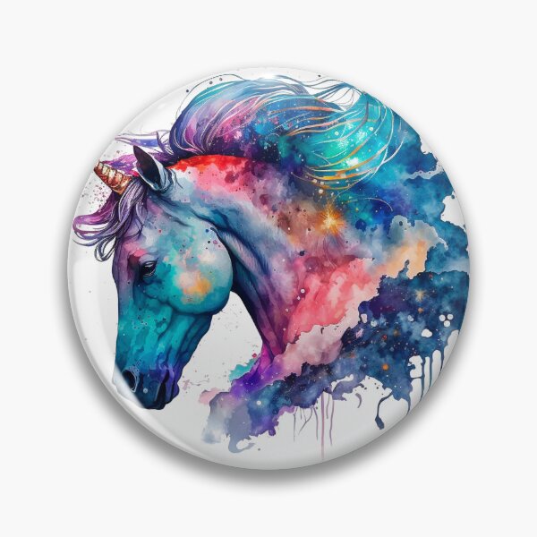 Artikelvorschau, Cosmic watercolor unic #80 unicorn entworfen und verkauft von LaElee.