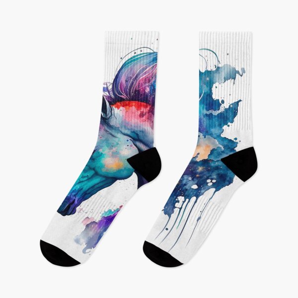 Item preview, Cosmic watercolor unic #80 unicorn designed and sold by LaElee.