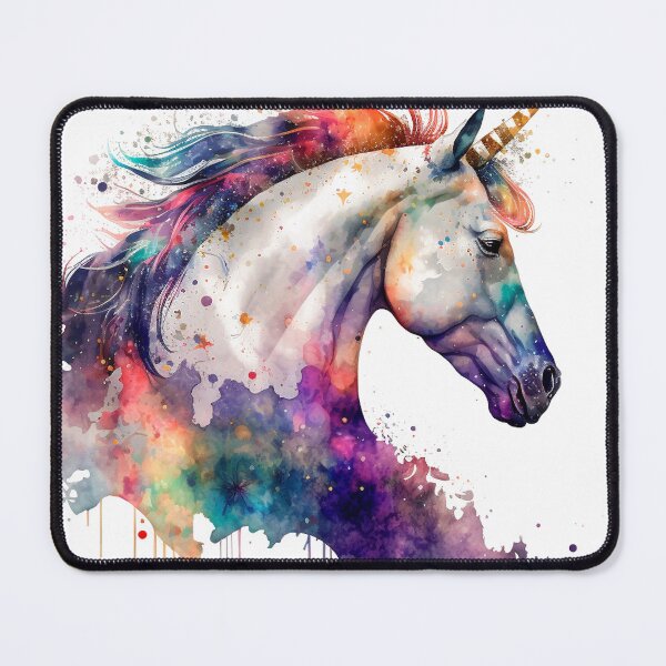 Item preview, Cosmic watercolor unic #81 unicorn designed and sold by LaElee.