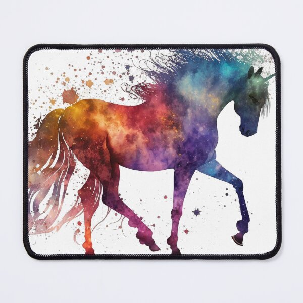 Item preview, Cosmic watercolor unic #82 unicorn designed and sold by LaElee.