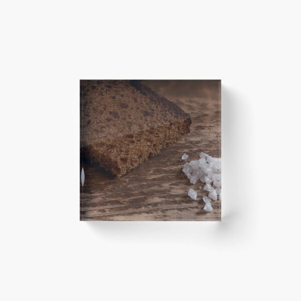 Item preview, piece of coarse rye bread with salt and egg designed and sold by mrivserg.