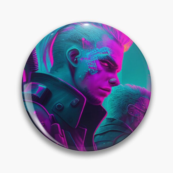 Item preview, Blond Cyberpunk Gunslinger: A High-Tech Thriller designed and sold by N3onKnight.