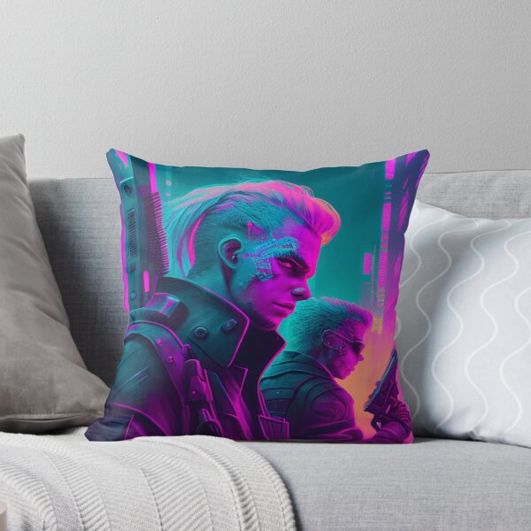 Item preview, Blond Cyberpunk Gunslinger: A High-Tech Thriller designed and sold by N3onKnight.