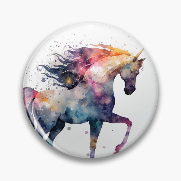 Item preview, Cosmic watercolor unic #83 unicorn designed and sold by LaElee.